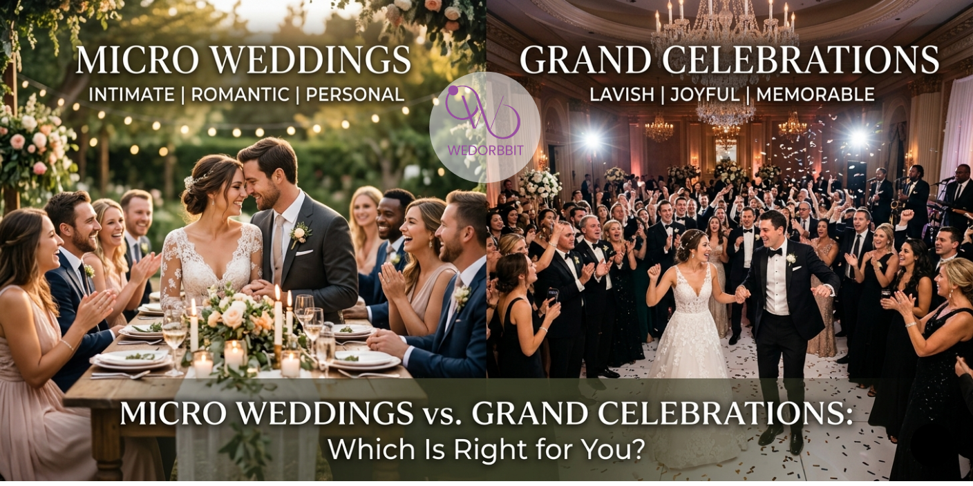Micro Weddings vs. Grand Celebrations: Which Is Right for You?